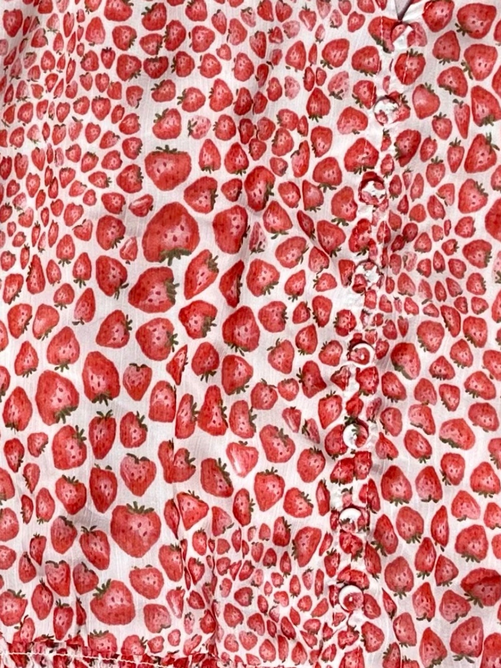 NWOT 🍓 Joie strawberry smocked blouse